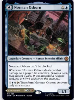 Norman Osborn SPM #39 Mythic Marvel's Spider-Man Magic: The Gathering Near Mint - Image 1