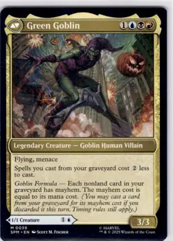 Norman Osborn SPM #39 Mythic Marvel's Spider-Man Magic: The Gathering Near Mint - Image 2