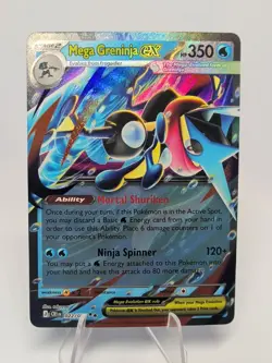 Pokemon TCG Mega Greninja ex NM - 022/086 - ME04: Chaos Rising (CRI) - Image 1