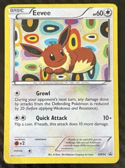 Pokemon TCG Eevee Promo Holo Black & White BW94 60 HP EN Basic Card - Image 2