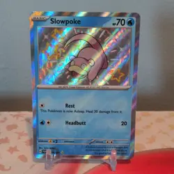 Pokemon TCG Paldean Fates Shiny Slowpoke 016/091 - Image 1