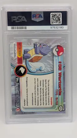 1999 Topps Pokemon T.V. #8 Wartortle Black Logo PSA 9 MINT! - Image 2