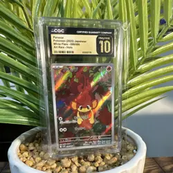 Pokemon Pansear CGC Pristine 10 Art Rare Holo Japanese White Flare 099/086 2025 - Image 1
