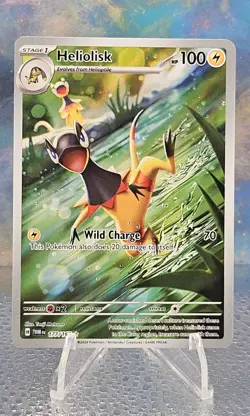 2024 Pokemon Twilight Masquerade HELIOLISK FULL ART IR HOLO 177/167 RARE! NM CJ - Image 1