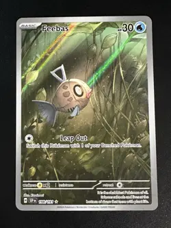 Feebas 198/191 Pokemon Surging Sparks Illustration Rare Full Art Holo NM - Image 3