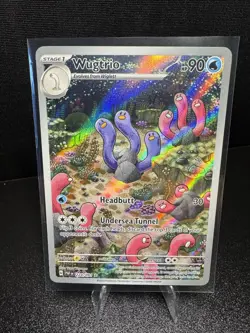 Pokemon TCG Wugtrio Scarlet & Violet: Paldean Fates 224/091 Holo Illustration... - Image 1