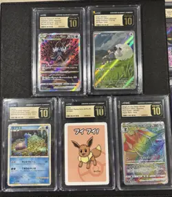 LOTS OF 5 — Pokemon CGC Pristine 10 Slabs — English, Japanese, Old Maid - Image 1