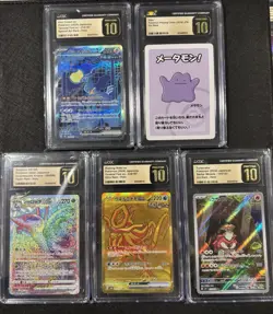 LOTS OF 5 — Pokemon CGC Pristine 10 Slabs — English, Japanese, Old Maid - Image 2