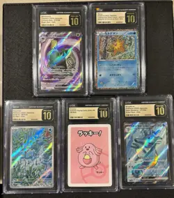 LOTS OF 5 — Pokemon CGC Pristine 10 Slabs — English, Japanese, Old Maid - Image 4