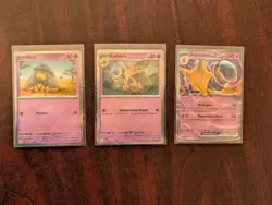 Pokemon Abra Kadabra Alakazam ex 063 064 165 SVP Double Rare Promo Set Holo 151 - Image 1