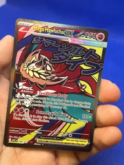 Pokemon Ascended Heroes Mega Hawlucha ex 268/217 MAR MISSING INK ERROR - Image 4