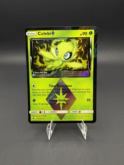 Celebi ◇ 19/214 Pokemon Lost Thunder Prism Star Rare - Image 1