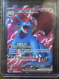 Salamence ex 177/159 Ultra Rare, Journey Together, Full Art Holo, Pokemon TCG - Image 1