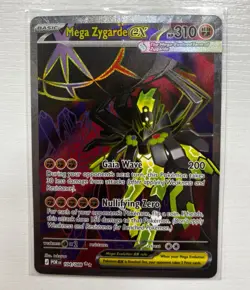 Pokemon Mega Zygarde EX 104/088 Perfect Order Full Art Holo Near Mint - Image 1