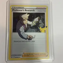 Professors Research - 023/025 - Holo Rare - Celebrations - POKEMON - NM/M - Image 1