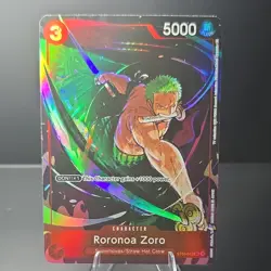 Namco One Piece CCG Roronoa Zoro ST01-013 Super Rare Foil Promo 5000 Power - Image 3