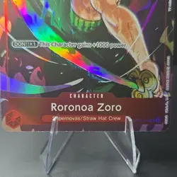 Namco One Piece CCG Roronoa Zoro ST01-013 Super Rare Foil Promo 5000 Power - Image 4