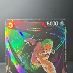 Namco One Piece CCG Roronoa Zoro ST01-013 Super Rare Foil Promo 5000 Power - Image 5