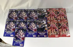One Piece 13 Sleeved Booster Packs - OP-10, OP14-EB04, EB-03 - Image 1