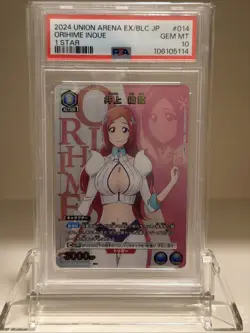 PSA 10 Orihime Inoue EX07BT/BLC-2-014 R ☆ Star Alt Art BLEACH Union Arena - Image 1