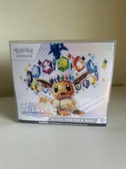 Pokemon TCG Prismatic Evolutions Elite Trainer Box ETB + Protective Case ✅ - Image 1