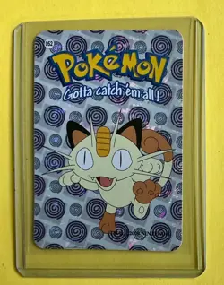 MEOWTH Pocket Monsters Vending Machine Prism Sticker - Pokemon Holo Foil NM - Image 1