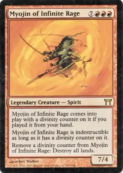 2004 MTG Champions of Kamigawa Myojin of Infinite Rage #181 VLP Magic Card - Image 1