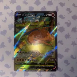 Pokemon TCG Charizard v SWSH260 Sword & Shield Promo Card Near Mint Condition - Image 1