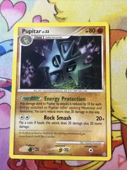 Pupitar 47/100 Stormfront Pokemon Card LP - Image 1