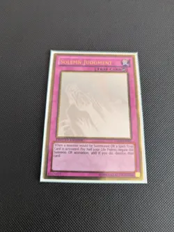 Yu-Gi-Oh! TCG Solemn Judgement Gold Ghost Rare Card GLD5-EN045 - Image 1