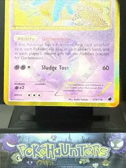 Pokemon Card Garbodor 119/116 Gold Plasma Freeze Secret Rare Light Play - Image 3