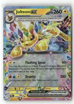 JOLTEON EX 030/131 HOLO DOUBLE RARE PRISMATIC EVOLUTIONS POKEMON NM/M - Image 1