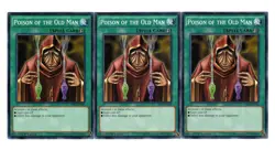 Yugioh- 3X Poison of the Old Man - Common - 1st Edition - YS14-EN030 - LP - Image 1