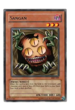 Yugioh- 1X Sangan - Rare - Unlimited - MRD-069 - Near Mint - Image 1