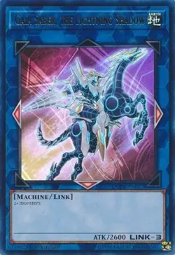 Gaia Saber, the Lightning Shadow - DUDE-EN022 - Ultra Rare - 1st Edition - Light - Image 1