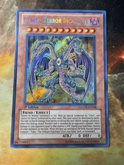 Yugioh Yubel - Terror Incarnate LCGX-EN198 Secret Rare 1st Edition NM - Image 2