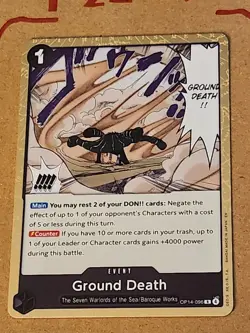 Ground Death Foil OP14-096 The Azure Sea's Seven One Piece - Image 1