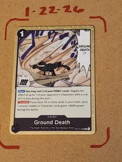 Ground Death Foil OP14-096 The Azure Sea's Seven One Piece - Image 2