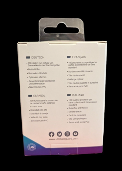 Card Sleeves Ultimate Guard Cortex Standard Size Sleeves Matte Transparent 100pk - Image 3