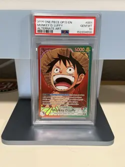 2025 ONE PIECE OP13-CARRYING ON HIS WILL 001 MONKEY D. LUFFY ALT PSA 10 GEM MT - Image 1