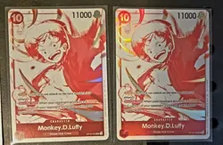 ONE PIECE CCG LUFFY P-106 MCDONALD'S PROMO + 2 ST10-006 SUPER RARES NM - Image 3