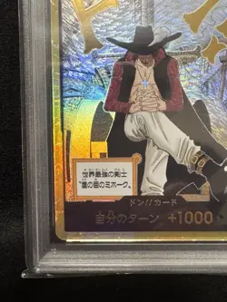 PSA 10 Dracule Mihawk DON Card OP14 Gold Alt Art One Piece Japanese GEM MINT - Image 5