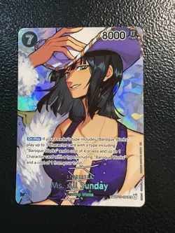 English | Ms. All Sunday (OP14-084) SP | OP-16 Time of Battle | One Piece Card - Image 1