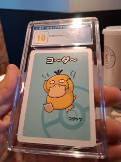 Psyduck Cgc 10 Pristine Blue Label 2019 Old Maid Playing Cards Japanese Gem Mint - Image 2