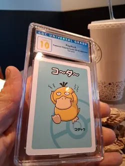 Psyduck Cgc 10 Pristine Blue Label 2019 Old Maid Playing Cards Japanese Gem Mint - Image 5