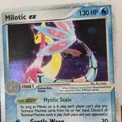 Pokemon TCG Milotic EX Holo Rare Card Emerald 96/106 NM Swirl 🌀 - Image 2