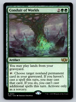 Conduit of Worlds 251 Commander: Tarkir: Dragonstorm Magic: The Gathering NM - Image 1