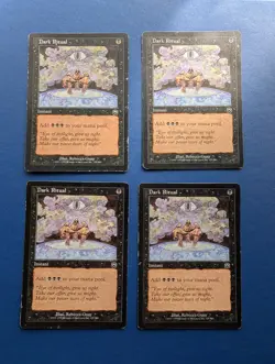 MTG Dark Ritual X4: Mercadian Masques #129 – VG - Image 1