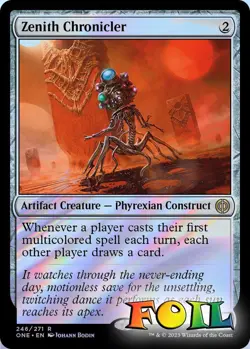 Zenith Chronicler 246 MTG Phyrexia: All Will Be One Rare NP Foil - Image 1