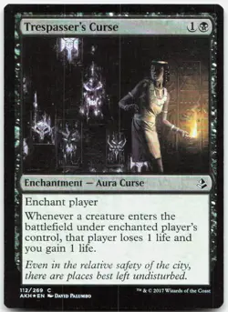 Trespasser's Curse 112 Common Amonkhet Magic: The Gathering Foil Near Mint - Image 1
